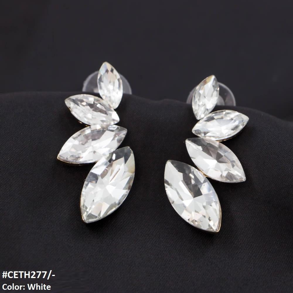 CETH277 ZLX Marquise Stud Tops Pair