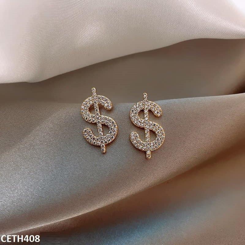 CETH408 SDQ Dollar Stud Tops Pair - CETH