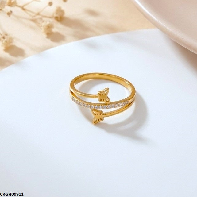 CRGH00911 MOX Stainless Steel Butterfly Ring - CRGH