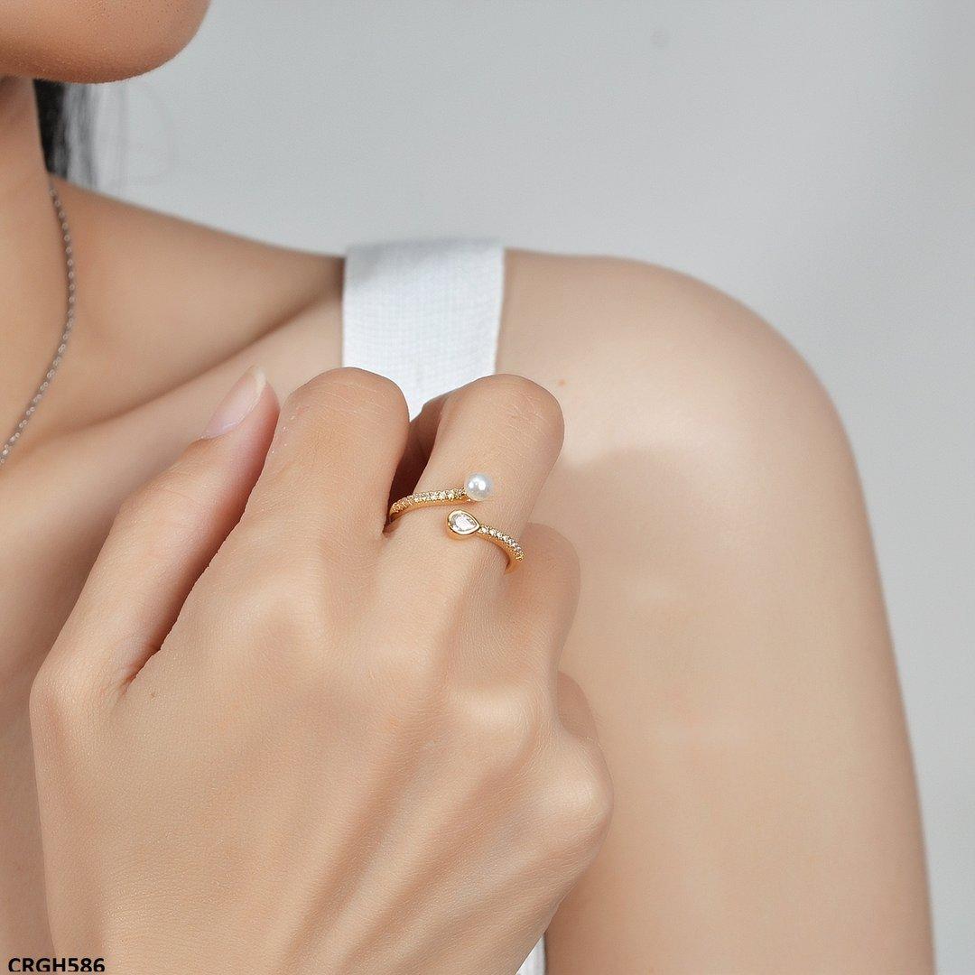 CRGH586 ZFQ Tear/pearl Ring Adj
