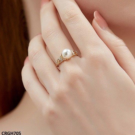 CRGH705 KRL Pearl Ring Adjustable