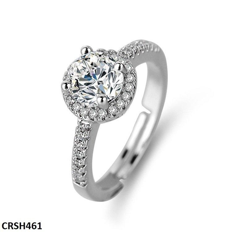 CRSH461 ZFQ Round Birthstone Ring Adjustable