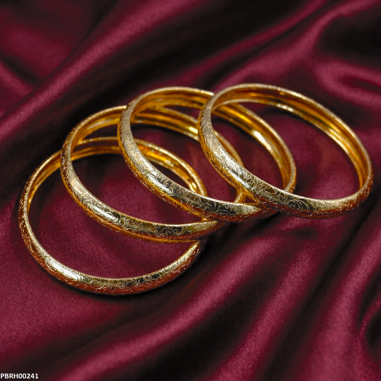 PBRH00241 FRN Flower Design Bangles Set - PBRH