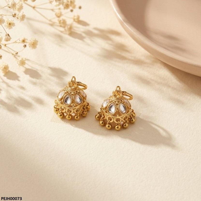 PEJH00073 SDQ Tear Pearl Drop Jhumki - PEJH