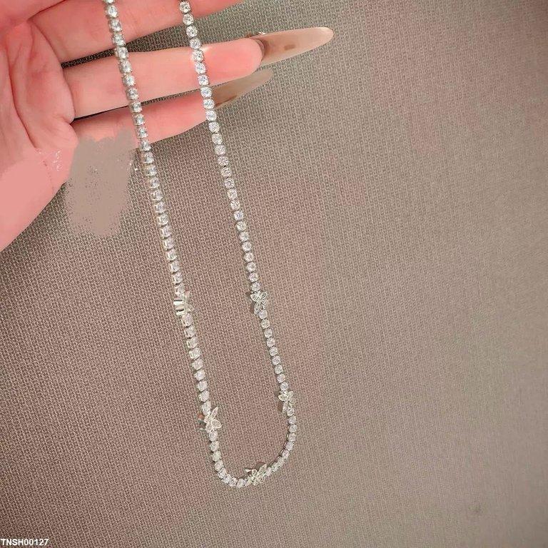 TNSH00127 GWH Butterfly ZIRCON Necklace - TNSH