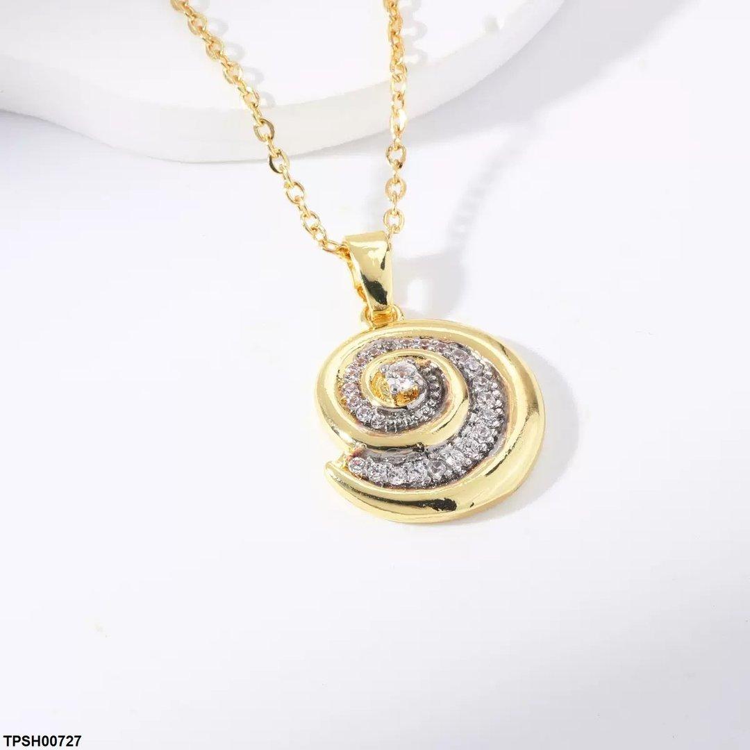 TPSH00727 WKO Swirl Pendant With Chain - TPSH