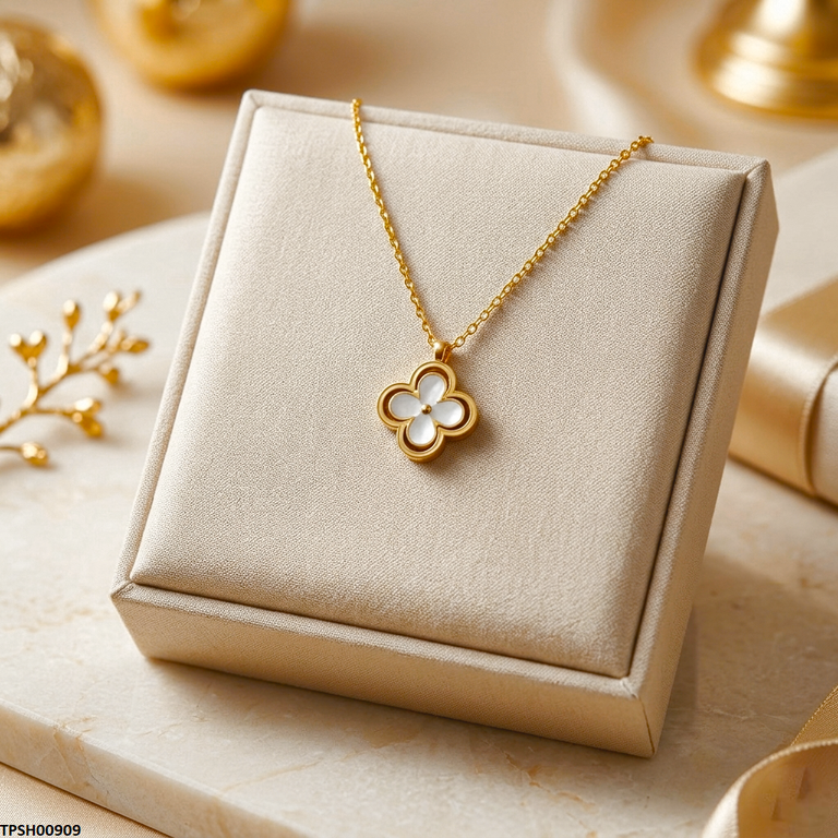 TPSH00909 MSJ Stainless Steel Flower Pendant - TPSH