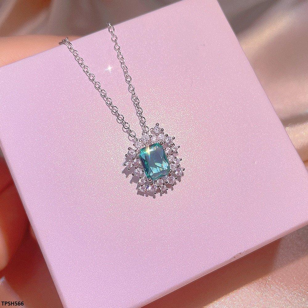 TPSH566 KYC Flower ZIRCON Pendent Set
