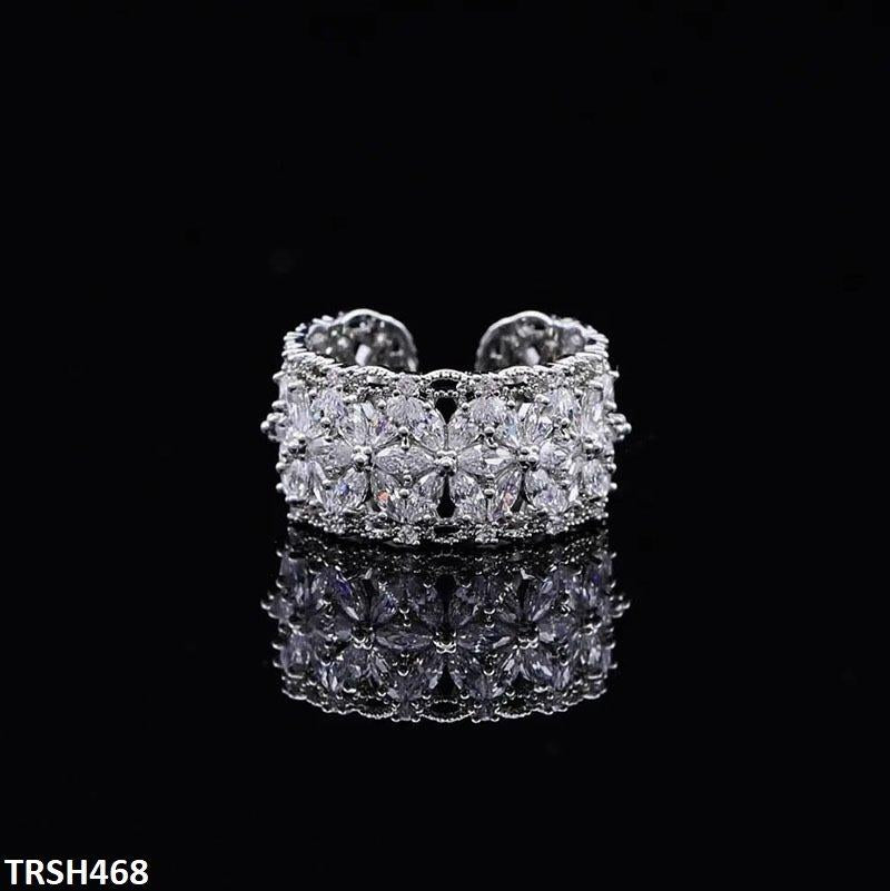 TRSH468 DNG Flower Round Ring Adjustable
