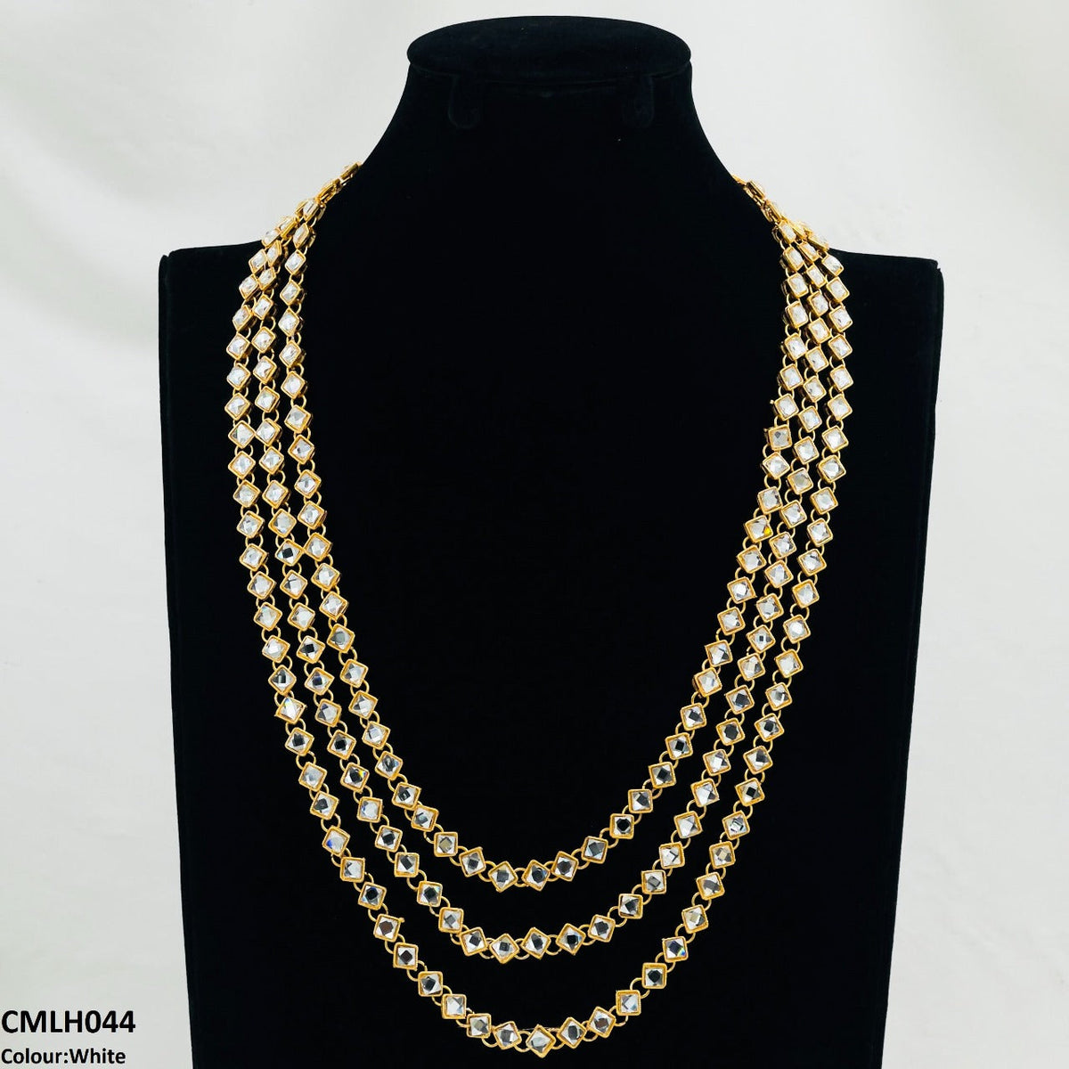 CMLH044 FRN Square Layered Mala
