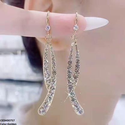 CEDH00757  ZHL Round Layered Drop Earrings - CEDH