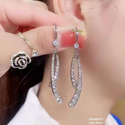 CEDH00757  ZHL Round Layered Drop Earrings - CEDH
