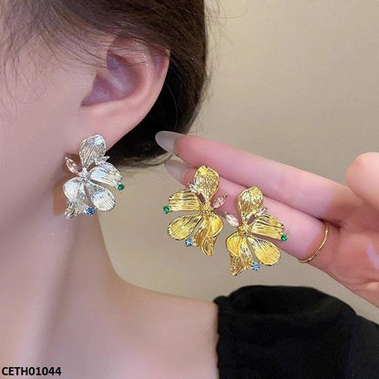 CETH01044 LSH Stylized Flower Tops Pair - CETH