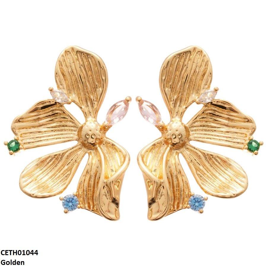 CETH01044 LSH Stylized Flower Tops Pair - CETH