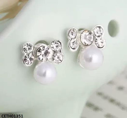 CETH01351 YYZ Round Pearl Tops Pair - CETH
