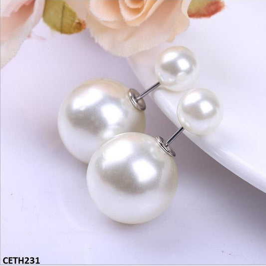 CETH231 YYZ Pearl Stud Tops Pair