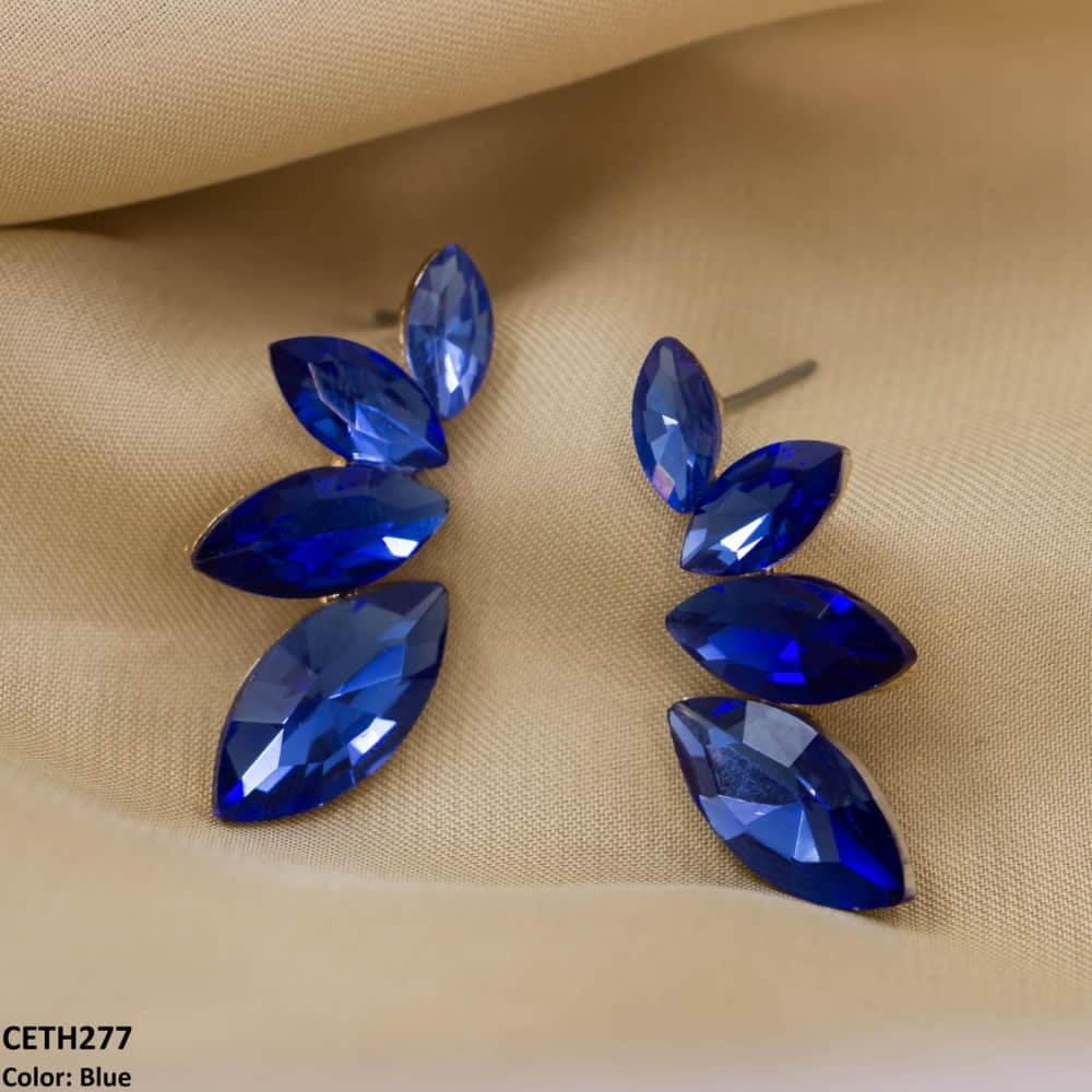 CETH277 ZLX Marquise Stud Tops Pair