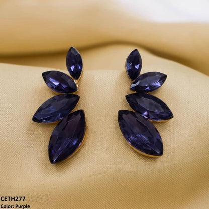 CETH277 ZLX Marquise Stud Tops Pair