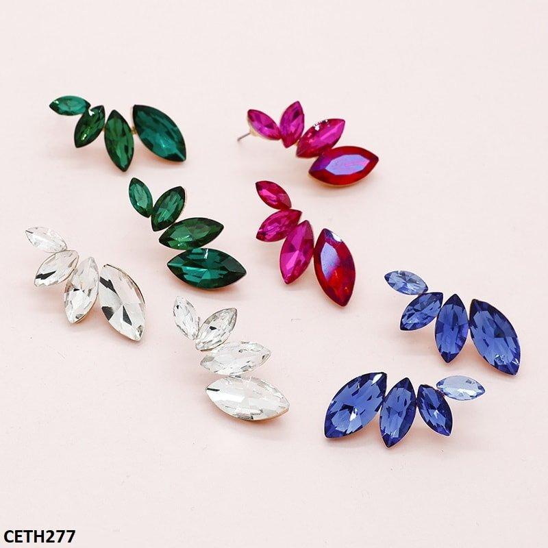 CETH277 ZLX Marquise Stud Tops Pair