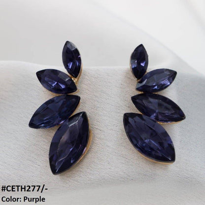 CETH277 ZLX Marquise Stud Tops Pair