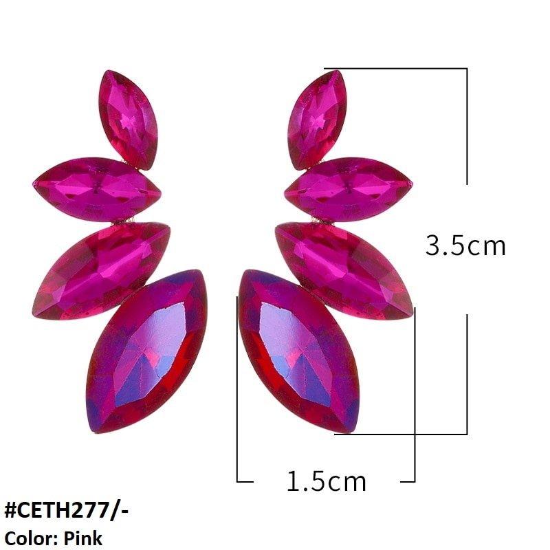 CETH277 ZLX Marquise Stud Tops Pair