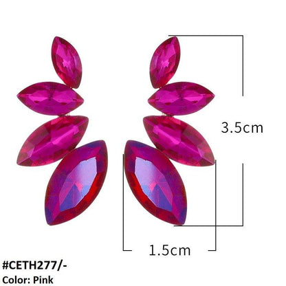 CETH277 ZLX Marquise Stud Tops Pair