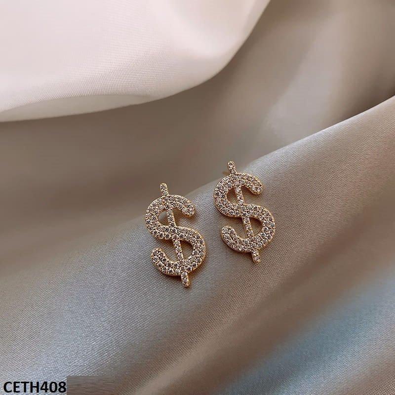 CETH408 SDQ Dollar Stud Tops Pair - CETH