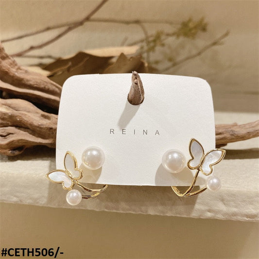 CETH506 LSH Butterfly Stud Tops Pair