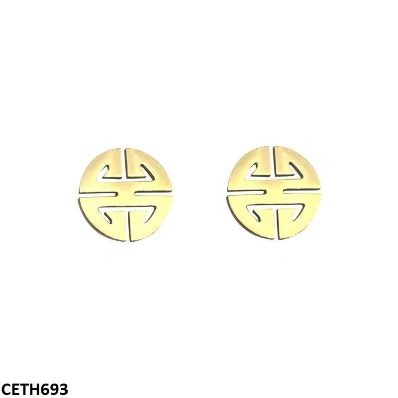 CETH693 DGF Round Roman Tops Pair