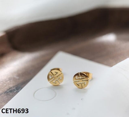 CETH693 DGF Round Roman Tops Pair