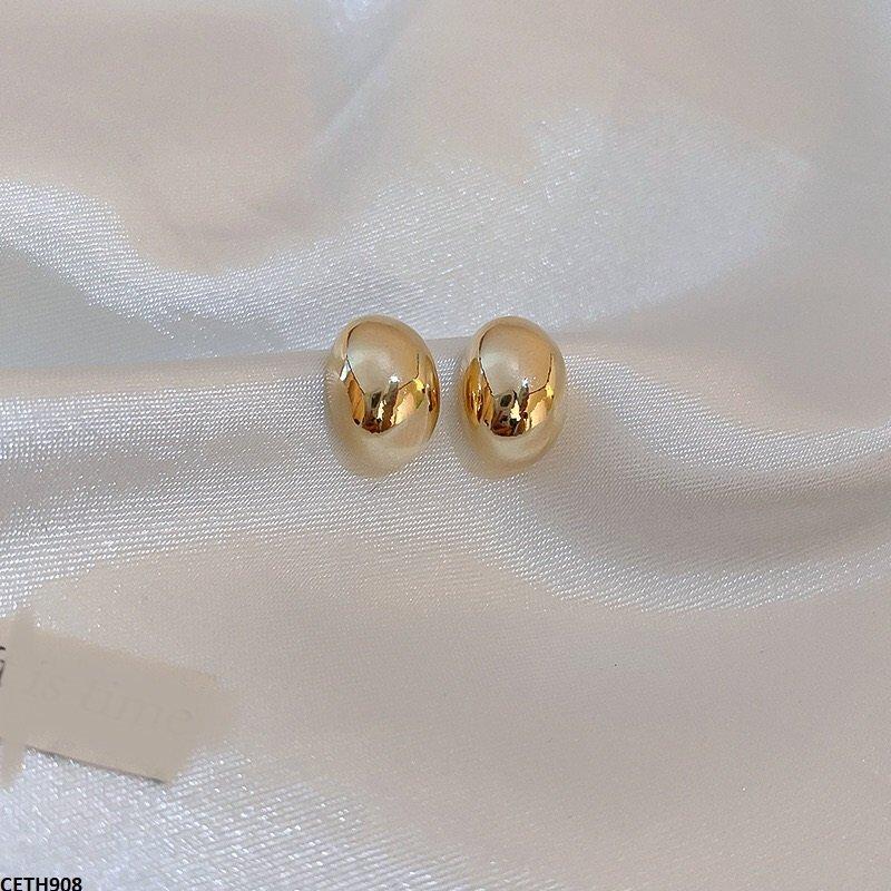 CETH908 LSH Mate Press Cup Ear Stud Tops Pair