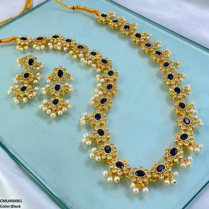 CMLH00061 SDQ Oval Stone Mala Set - CMLH