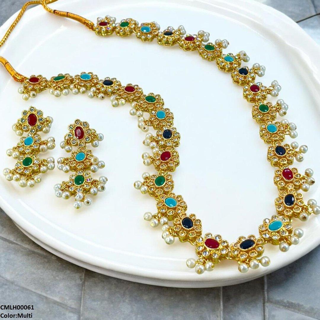 CMLH00061 SDQ Oval Stone Mala Set - CMLH