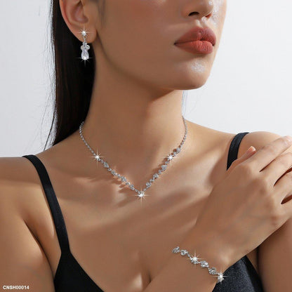 CNSH00014 YJJ Tare/Round Necklace Set - CNSH