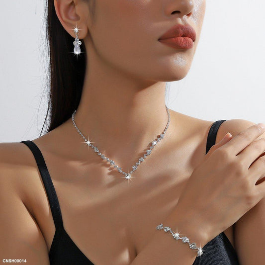 CNSH00014 YJJ Tare/Round Necklace Set - CNSH