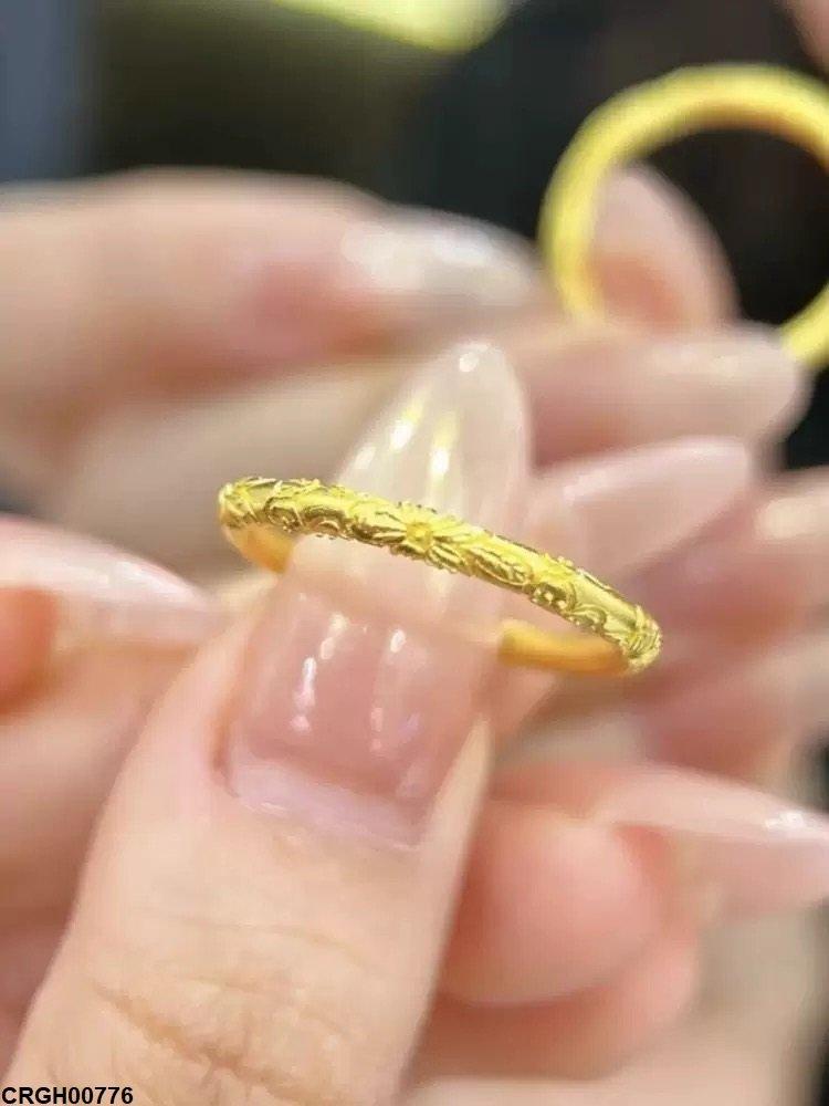 CRGH00776 DGF Round Flower Ring  - CRGH