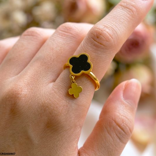 CRGH00907 MOX Stainless Steel Double Flower Ring - CRGH