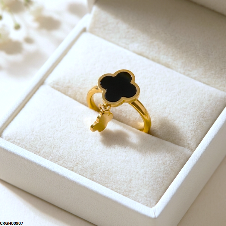 CRGH00907 MOX Stainless Steel Double Flower Ring - CRGH