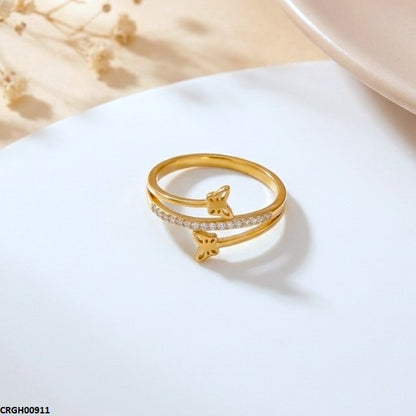 CRGH00911 MOX Stainless Steel Butterfly Ring - CRGH