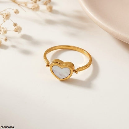 CRGH00920 MOX Stainless Steel Heart Layer Ring - CRGH