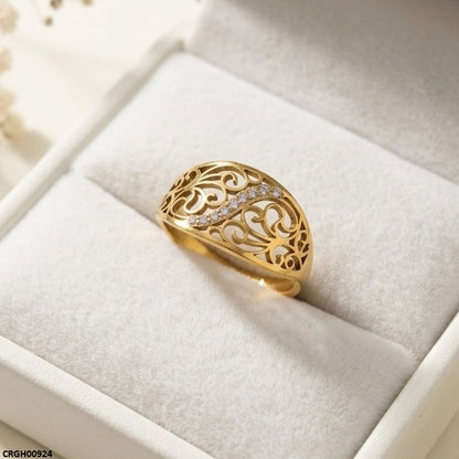 CRGH00924 MOX Stainless Steel Flower Ring - CRGH