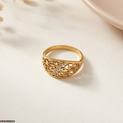 CRGH00924 MOX Stainless Steel Flower Ring - CRGH