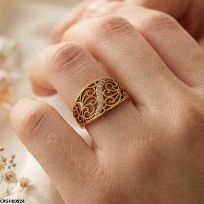 CRGH00924 MOX Stainless Steel Flower Ring - CRGH