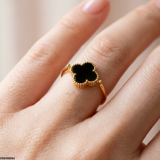 CRGH00932 MOX Stainless Steel Double Flower Ring - CRGH