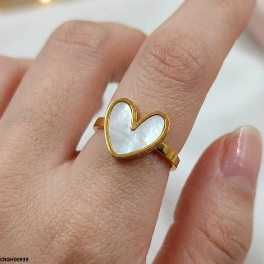 CRGH00939 MOX Stainless Steel Heart Ring - CRGH
