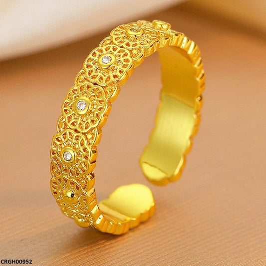 CRGH00952 ZFQ Round Flower Ring Adjustable - CRGH