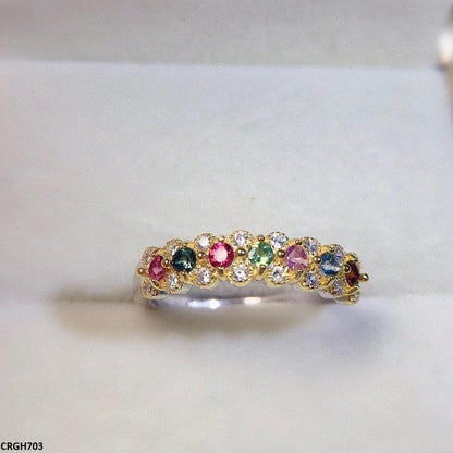 CRGH703 KRL Multi Stone Ring Adjustable
