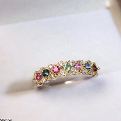 CRGH703 KRL Multi Stone Ring Adjustable