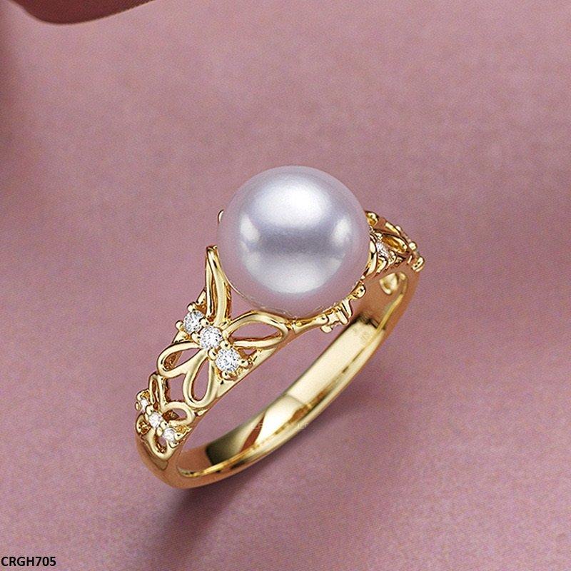 CRGH705 KRL Pearl Ring Adjustable