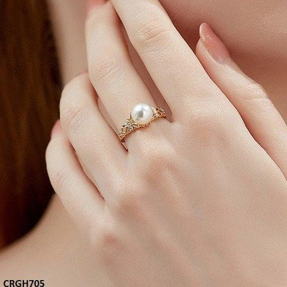 CRGH705 KRL Pearl Ring Adjustable